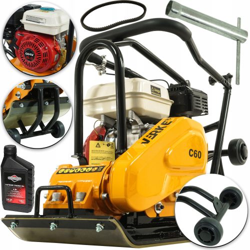 Zagęszczarka Verke C60HC 6,5KS 72kg Guma + Uljni Briggs&Stratton