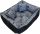 Legowisko za pse WBM Sewing crne boje, u nijansama sive, dimenzija 130 cm x 105 cm