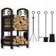 Stalak za drva WOOD BASKET) metal
