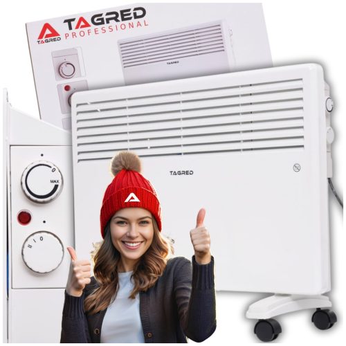 Električni konvektor TAGRED 1500W - Bijela grijalica na zidu i kotačima

Električni konvektor TAGRED snage 1500W je idealno rješenje za brzo i učinkovito zagrijavanje prostorija. Zahvaljujući modernoj