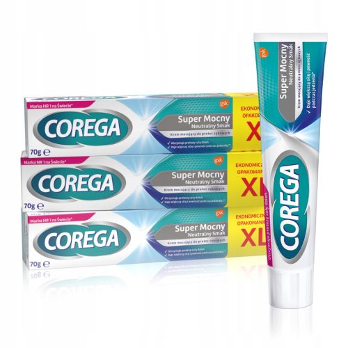 Corega Super Mocna Neutralna Krema za Proteze 70g