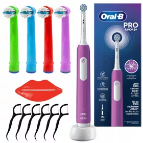    Oral-b Junior Pro četkica za zube ljubičasta + 4x EB-10A zamjenska glava u boji