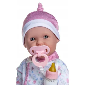   Lutka beba s mekim trbuhom, dudom i bočicom - La Baby - 40 cm