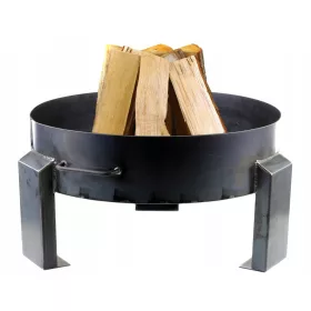    Vrtni kamin čelik promjera 60 cm duboki roštilj čelik 2 mm