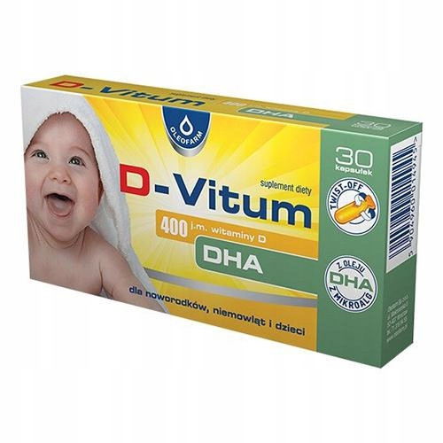 Dodaci prehrani za djecu Oleofarm D-vitum 400 DHA twist-off kapsule 6 ml 30 kom