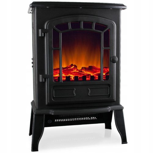 Kamin s funkcijom grijanja Torino Električna 2000W Crni