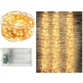   Led svjetlosna zavjesa s 280 toplih bijelih LED svjetala za Božićno drvce