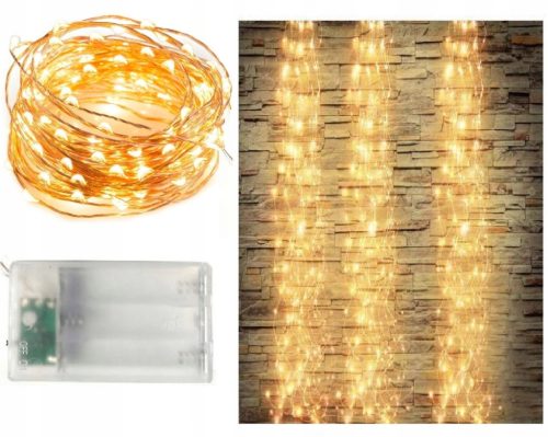 Led svjetlosna zavjesa s 280 toplih bijelih LED svjetala za Božićno drvce