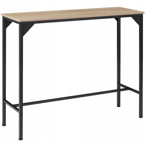  TecTake Kerry pravokutni stol 120 x 40 x 100,5 cm crni