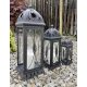Metalni lampioni set 3 kom 56/40/30 crni