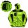 Topla zaštitna softshell muška ženska majica s kapuljačom žute boje 3XL
