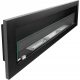 Crni biokamin Archikart viseći sa staklom 120 x 40 x 12 cm