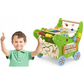 VIGA Edukativna Drvena Krokodilska Guralica 12u1