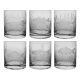 Art-Glass viskija čaše 300 ml 6 kom.