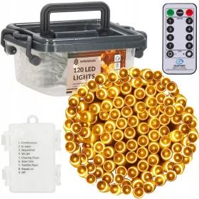   Lampice za božićno drvce vanjske 9 m 120 LED Cijeli set s daljinskim