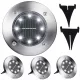  Verk Group ugradna solarna svjetiljka srebrna 13 cm 4 kom.
