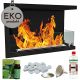 Crni Biokamin za Ugao ONE SIDE 600x480 x 230 mm