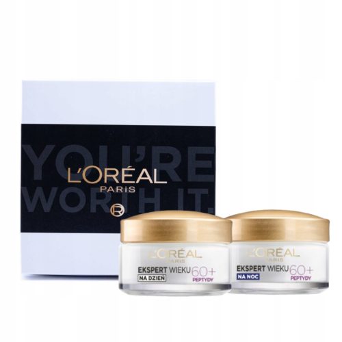 L'Oreal Paris Ekspert za kožu 60+ set: dnevna krema s peptidima i uljem kamelije i regenerirajuća noćna krema