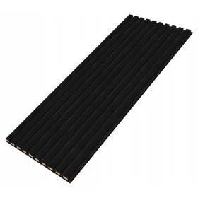   Zidne letvice dekorativni paneli na FELT 10 crni mat 275cm x46cm