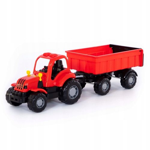 Traktor s prikolicom i utovaračem - Dječja igračka za pijesak - Konstrukcijski traktor za djecu 1+