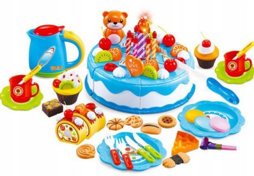 Torta za rezanje kuhinjski pribor set sa slatkišima i posuđem