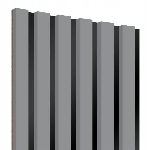Dekorativni paneli - moderne lamele na HDF ploči - SIVI 30x275cm
