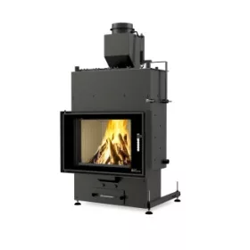    Hibridni kamin na drva i pelete LOUIS Aqua15 kW A+ Twin Glass