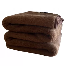   Deka od vune Camel Brownie 140 cm x 200 cm nijanse smeđe boje