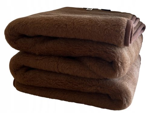 Deka od vune Camel Brownie 140 cm x 200 cm nijanse smeđe boje