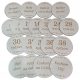 arobna kreida za trudnice - Set od 20 drvenih foto tablica za trudnice
