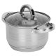Garnirani lonac Rossner s poklopcem, 4,5 l - Stalni garanci za indukciju, 22 cm, s poklopcem