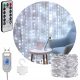  SVJETLESNA ZAVJESA 300LED LAMPE DALJINSKI GIRLAND 3x3m HLADNO BIJELA