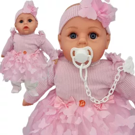   Mali govoreći i pjevajući lutak MARIOTOYS za bebe 45 cm - govori poljski