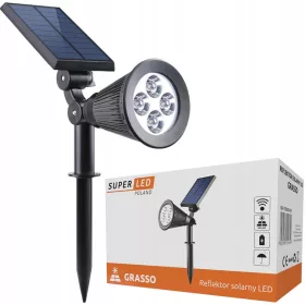  SuperLED solarna svjetiljka, crna, 39,5 cm, 1 kom.