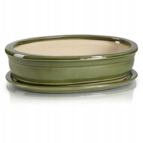    Teglica za cvijeće 13 cm x 19 x 5 cm, keramika, nijanse zelene