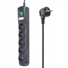   Produžni kabel, zaštita od prenapona, 1,5 m, 1 kom crne utičnice