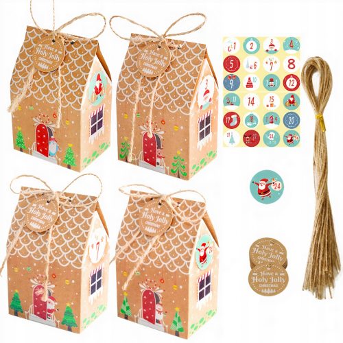  ADVENTSKI KALENDAR DIY PAPIRNATE VREĆICE NALJEPNICE