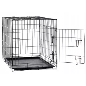   Kavez za kućne ljubimce, metalni transporter za pse i mačke, 107x69x75,5 cm, L