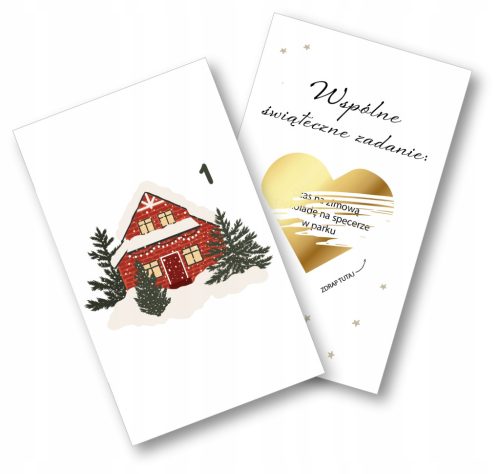  Adventski kalendar Strugalice sa zadacima Kalendar zajedničkih iskustava za parove
