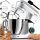 MalTec Chef2200W SL Planetarni Mikser Multifunkcionalni Srebrno/Sivi 6,5L 2200W