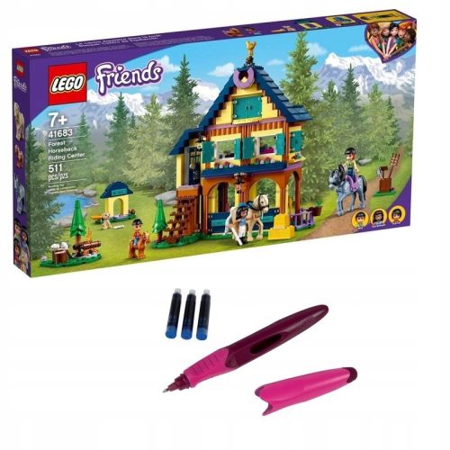  LEGO Friends 41683 Forest Riding Center + United Office Plava kemijska olovka