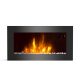 Električni zidni kamin s funkcijom grijanja Ferretti crni 2000 W 71 x 40 x 12 cm