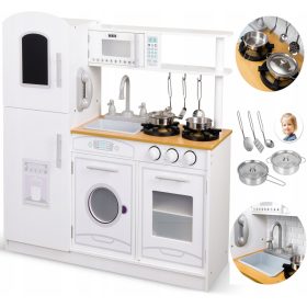 Velika dječja drvena kuhinja s priborom PROMIS KD30