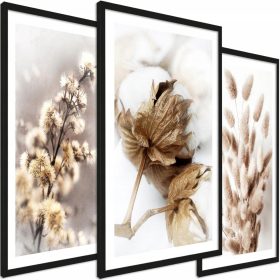 Boho slike set 3 komada u bež boji 45/65 cm