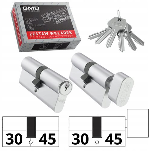 GMB SET UMETKA 45/30 + G45/30 SATIN NIKL