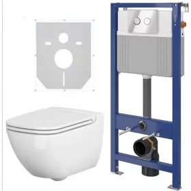 Cersanit Caspia podžbukni WC set
