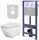Cersanit Caspia podžbukni WC set