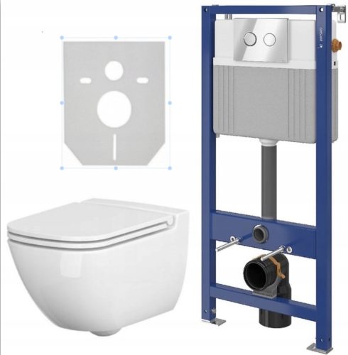 Cersanit Caspia podžbukni WC set