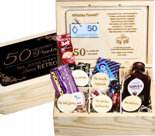  POKLON ZA 40. ROĐENDAN Rođendanska kutija 30 40 50 Personalizirano graviranje