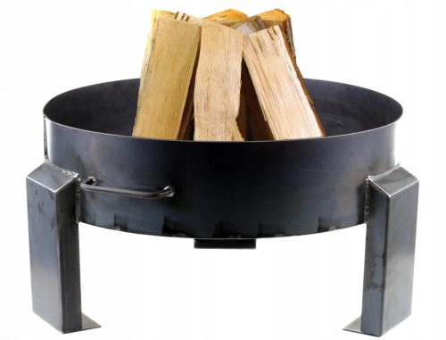  Vrtni kamin čelik promjera 80 cm duboki roštilj čelik 2 mm